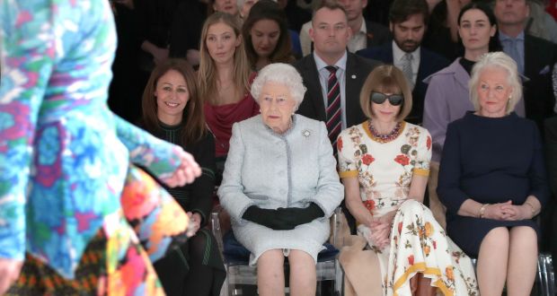 Queen Elizabeth II makes a surprise appearance at her first ever London runway show