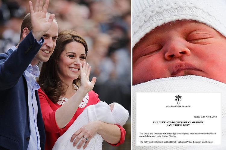 World Meet Prince Louis Arthur Charles, Prince William & Kate Middleton's Newborn