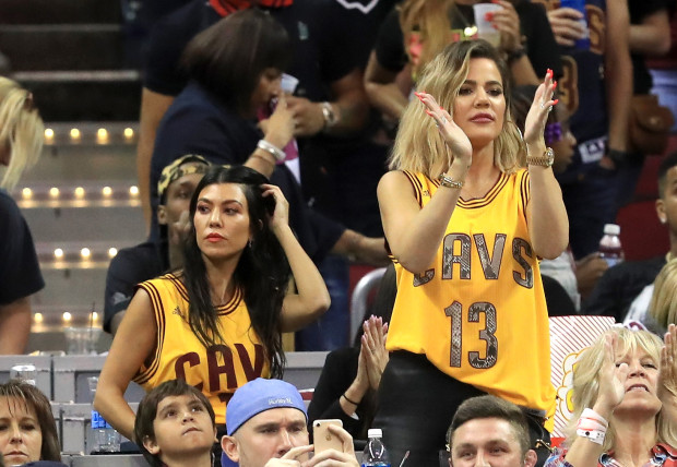 Khloe Kardashian attends the NBA Finals to support Tristan Thompson